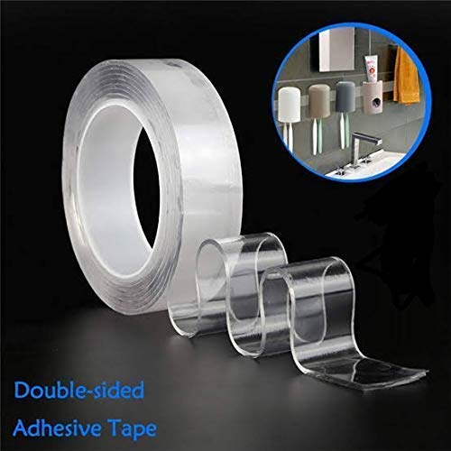 Ivy Grip Tape Strong Removable Washable and Reusable Anti Slip Double Sided Transparent Tape 1 Meter