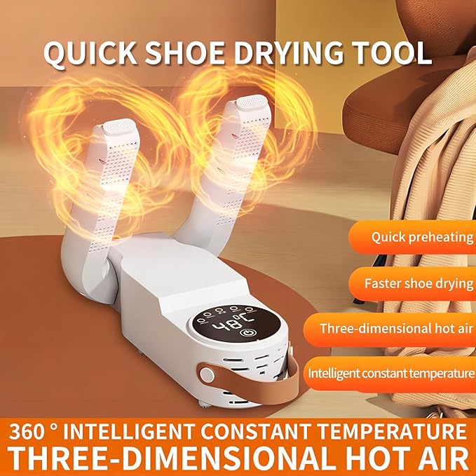 Boot & Shoe Dryer – Telescopic Warmer with Smart Timer & Deodorizer