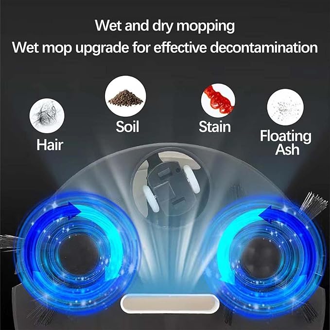 Robot Vacuum Cleaner – 3-in-1 Mini Sweeping & Mopping Machine with Strong Suction