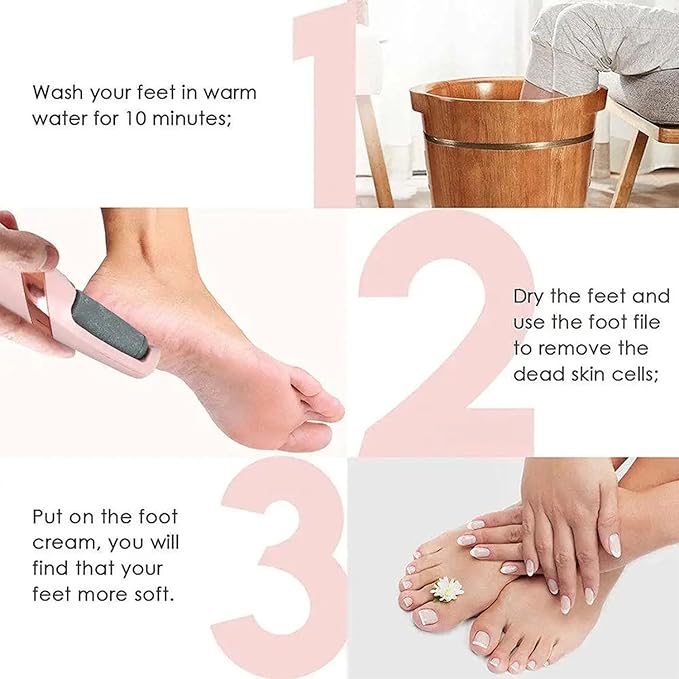 Electric Callus Remover – Rechargeable Waterproof Foot File & Pedicure Kit