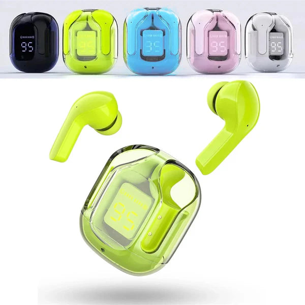 T6 Wireless Earbuds – Bluetooth ENC Noise-Canceling with Mic & LED Case