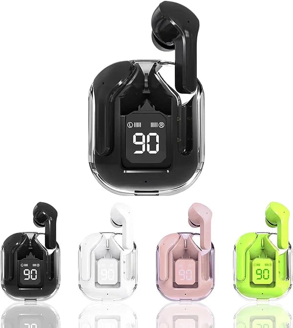 T6 Wireless Earbuds – Bluetooth ENC Noise-Canceling with Mic & LED Case