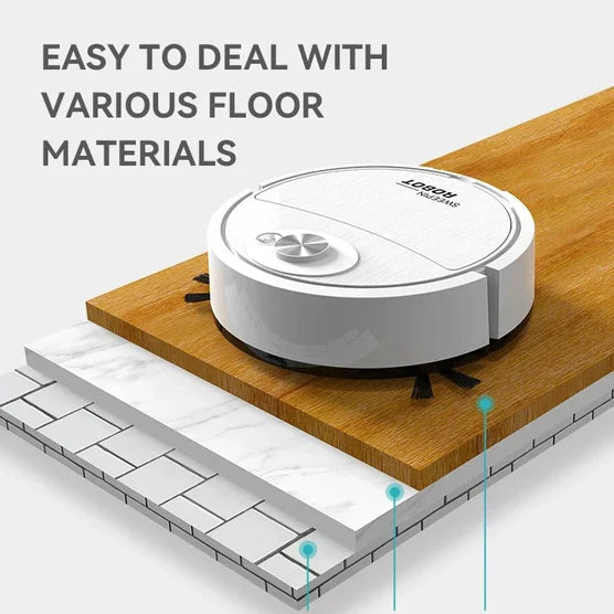 Robot Vacuum Cleaner – 3-in-1 Mini Sweeping & Mopping Machine with Strong Suction