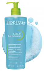 Bioderma - Face Cleanser - Sébium - Makeup Removing Cleanser - Skin Purifying - Face Wash for Combination to Oily Skin