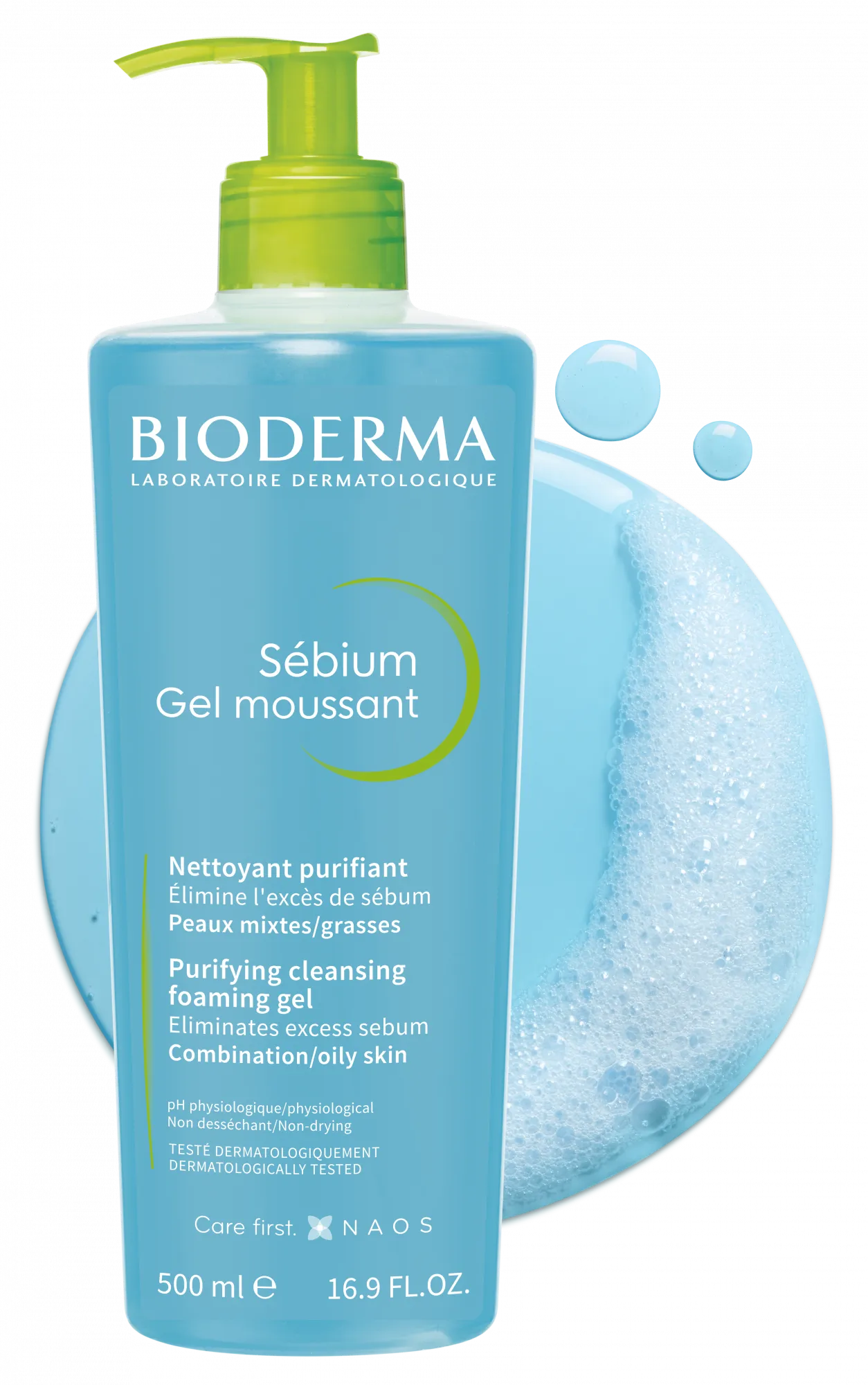 Bioderma - Face Cleanser - Sébium - Makeup Removing Cleanser - Skin Purifying - Face Wash for Combination to Oily Skin