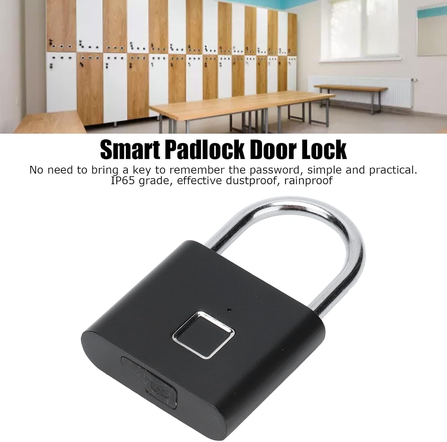 Fingerprint Smart Lock – Keyless Stainless-Steel Lock for Doors, Bags & Cabinets