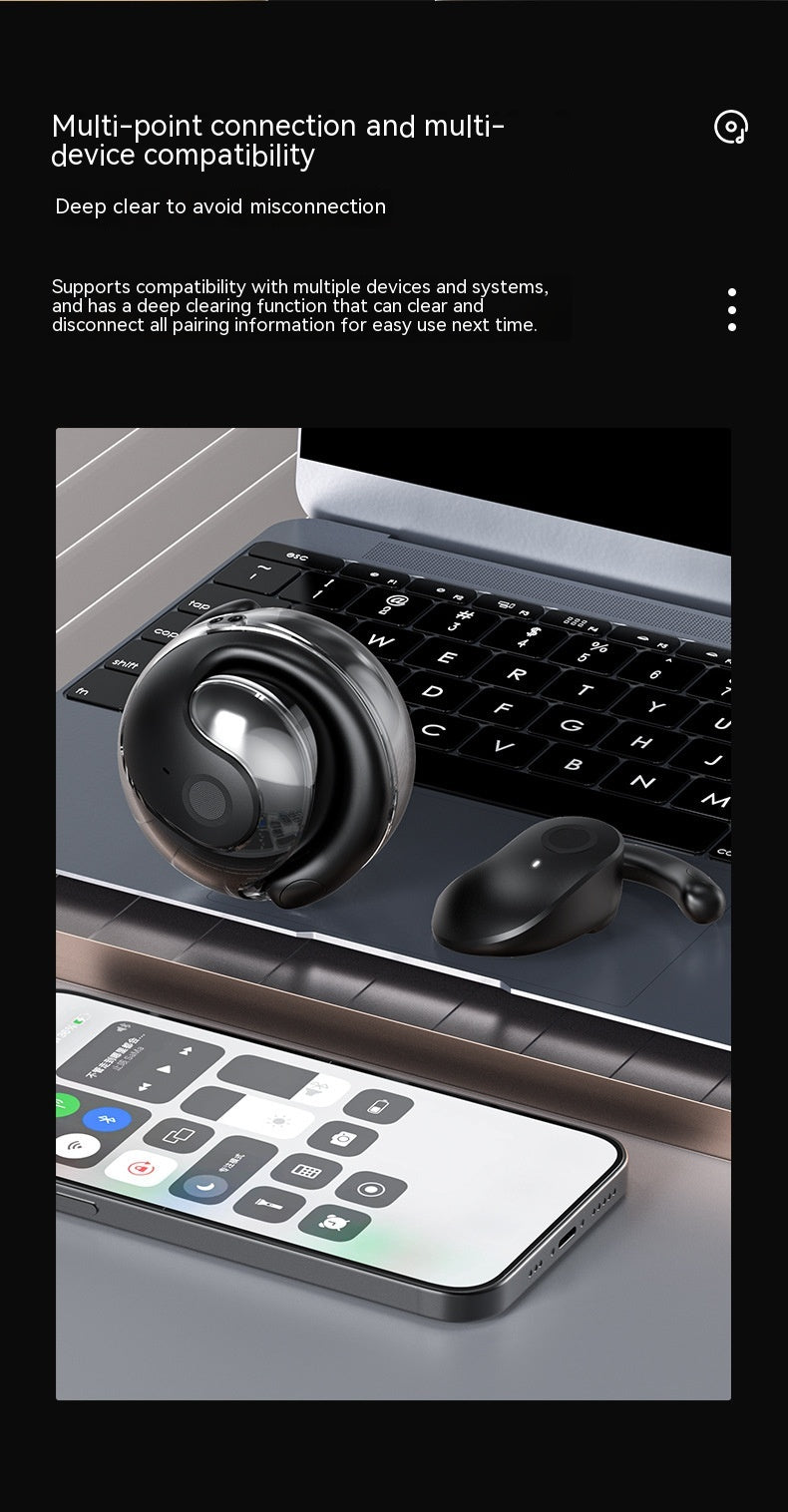 Small Coconut Ball Bluetooth Headset Non-in-ear Sports Headset