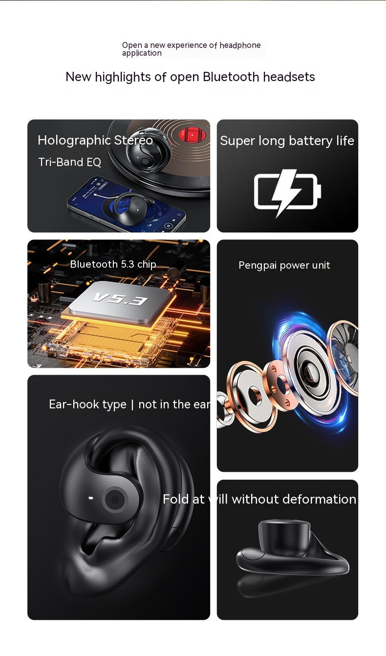Small Coconut Ball Bluetooth Headset Non-in-ear Sports Headset
