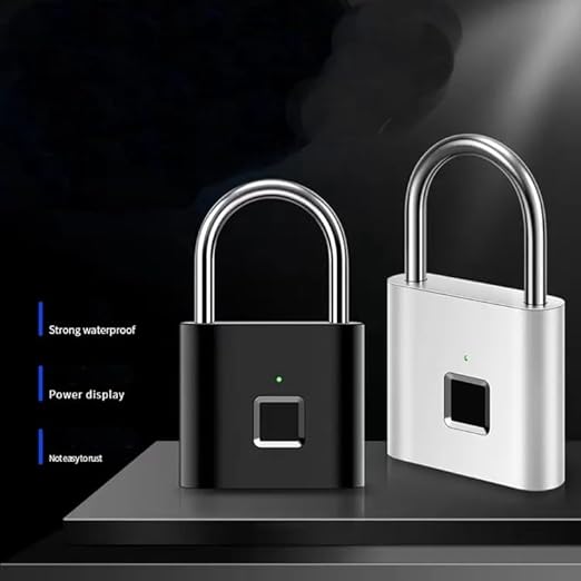 Fingerprint Smart Lock – Keyless Stainless-Steel Lock for Doors, Bags & Cabinets