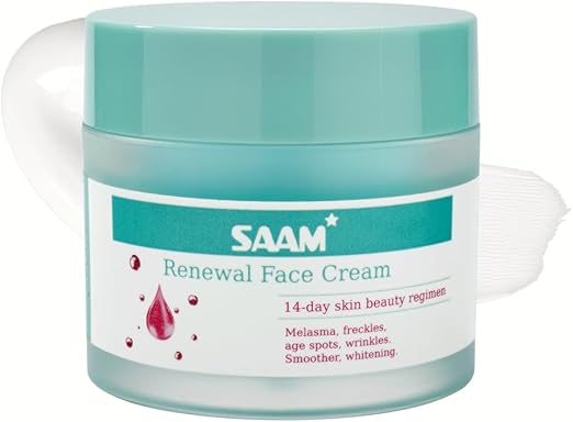 SAAM Renewal Face Cream | Melasma, Freckles, Age Spots & Dark Spots | With Alpha Arbutin and Kojic Acid