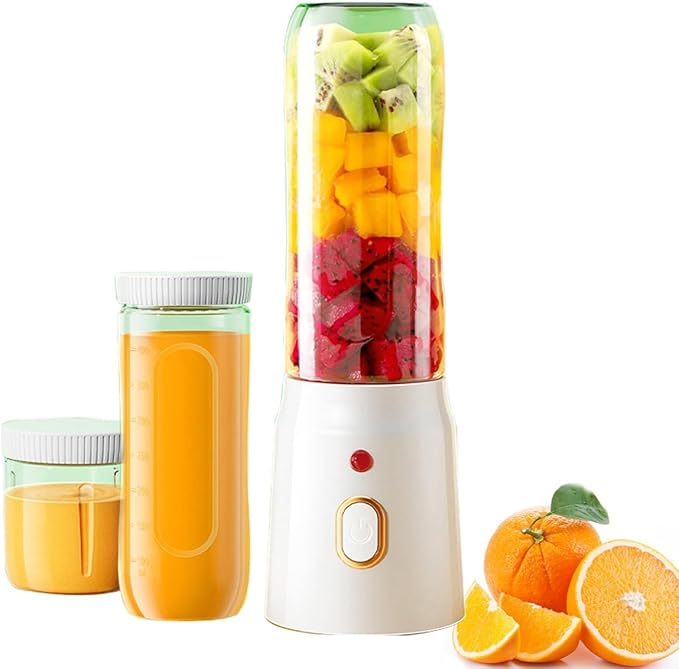 Portable Blender, Personal Blender with 10 Blades, Cordless Mini Blender for Travel, Sports and Home, 500ml