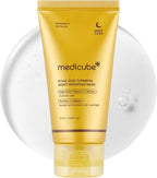 medicube Turmeric Overnight Wrapping Peel Off Mask - Nourishes dull, uneven skin with hydrolyzed collagen for glowing skin and improved elasticity. Korean skincare
