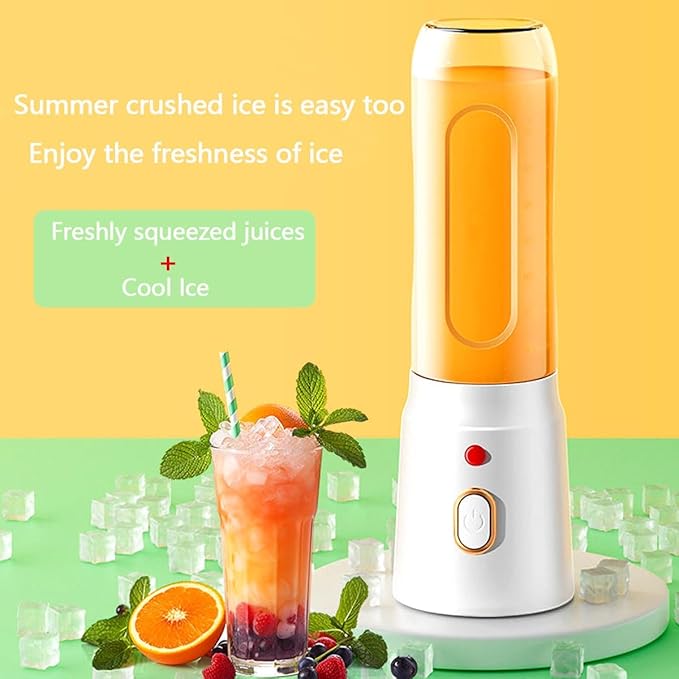 Portable Blender, Personal Blender with 10 Blades, Cordless Mini Blender for Travel, Sports and Home, 500ml