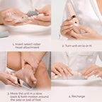 Electric Callus Remover for Feet with Rechargeable Waterproof Professional Pedicure Kit, Foot Care Tools Wet & Dry Foot File for Dead Skin