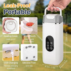 Mini Portable Blender – USB-C Rechargeable, Self-Cleaning Protein Shaker & BPA-Free Travel Juicer for Home, Office & Gym, 400 ml