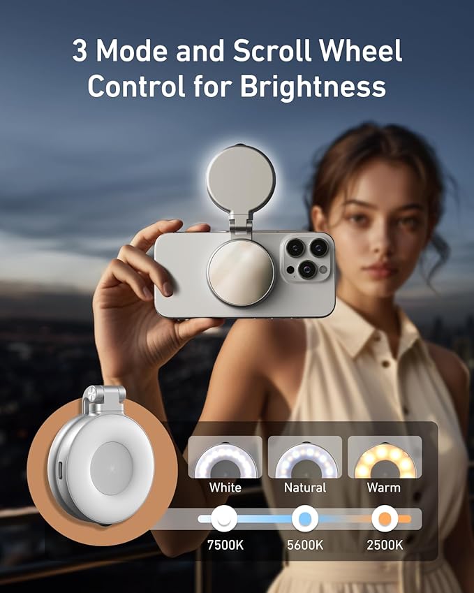 TELESIN - Magnetic Selfie Ring Light