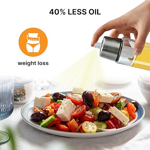 Glass Oil Sprayer 170ml – Leak-Free Mister for Cooking, Air Fryer, Salad, BBQ & Kitchen Use