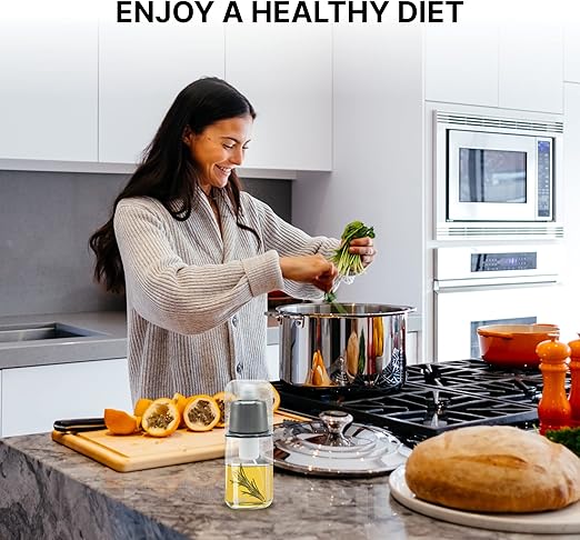 Glass Oil Sprayer 170ml – Leak-Free Mister for Cooking, Air Fryer, Salad, BBQ & Kitchen Use