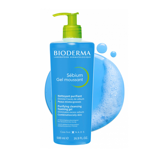 Bioderma Sébium Face Wash – Purifying Cleanser for Oily/Combination Skin