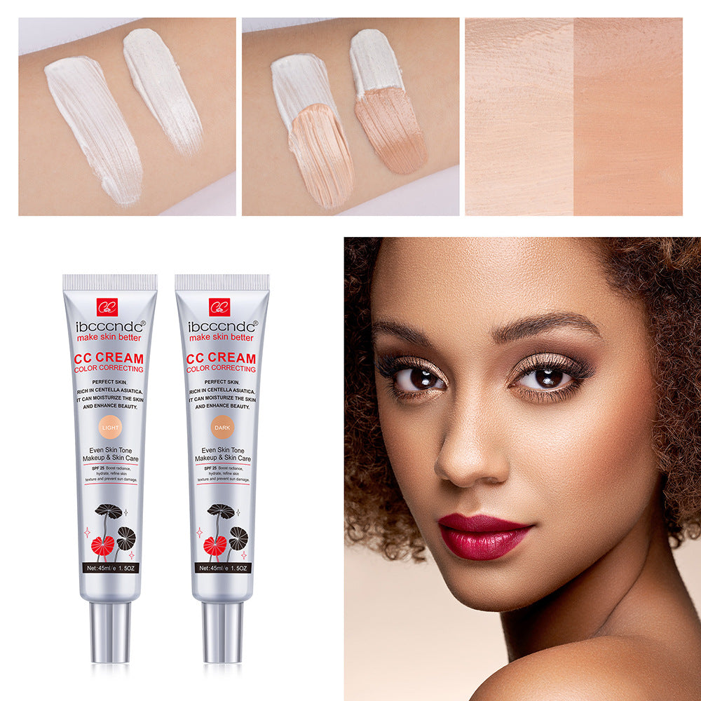 Ibcccndc CC Foundation, Moisturizing Waterproof CC Cream, Long Lasting, Anti Sweat
