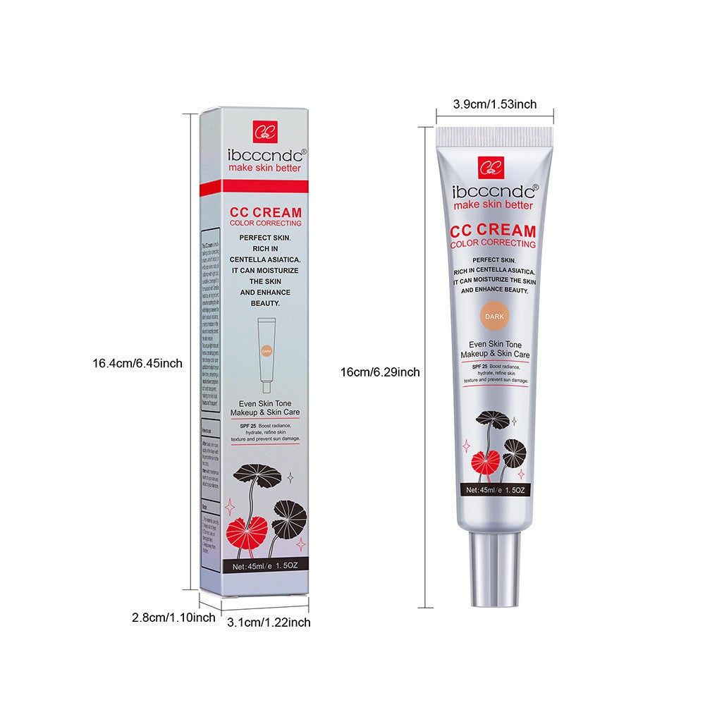 Ibcccndc CC Foundation, Moisturizing Waterproof CC Cream, Long Lasting, Anti Sweat