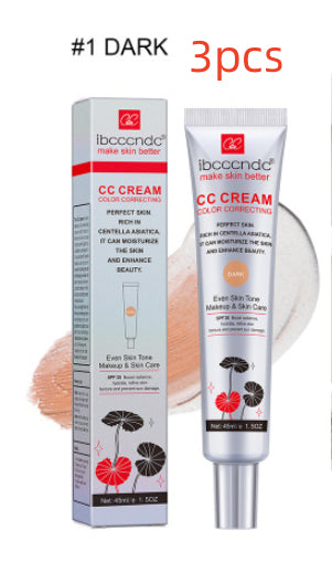 Ibcccndc CC Foundation, Moisturizing Waterproof CC Cream, Long Lasting, Anti Sweat