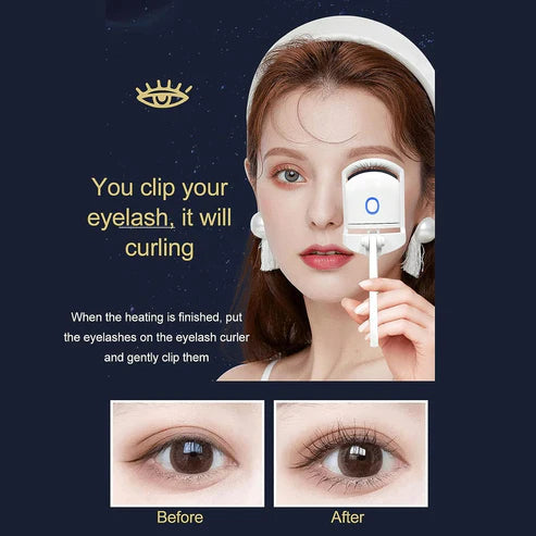 Heated Eyelash Curler with 3 Modes, Quick Pre-Heat, Rechargeable