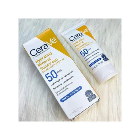 CeraVe "Skin Renewing Retinol Serum" and "Hydrating Mineral Sunscreen Broad Spectrum SPF 50" COMBO