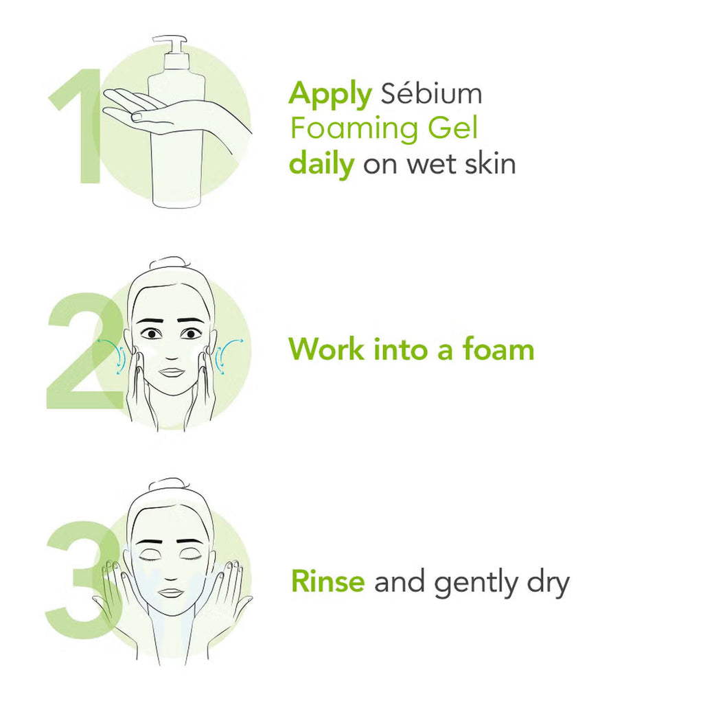 Bioderma - Face Cleanser - Sébium - Makeup Removing Cleanser - Skin Purifying - Face Wash for Combination to Oily Skin