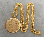 Islamic Ayat al Kursi Pendant Necklace