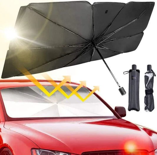 Foldable Car Sunshade Umbrella – UV & Heat Protection for Windshield